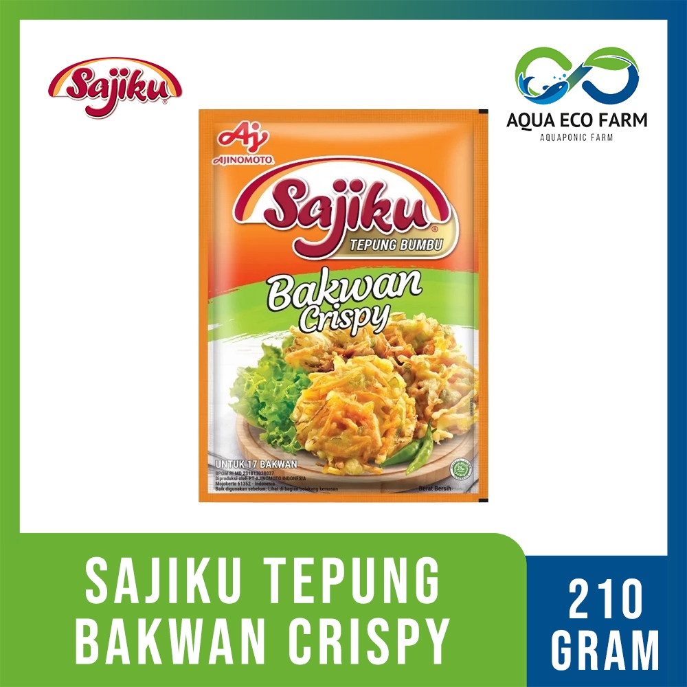 

[AquaEcoFarm] Sajiku® Tepung bumbu Bakwan Crispy Sachet 210g | Bandung