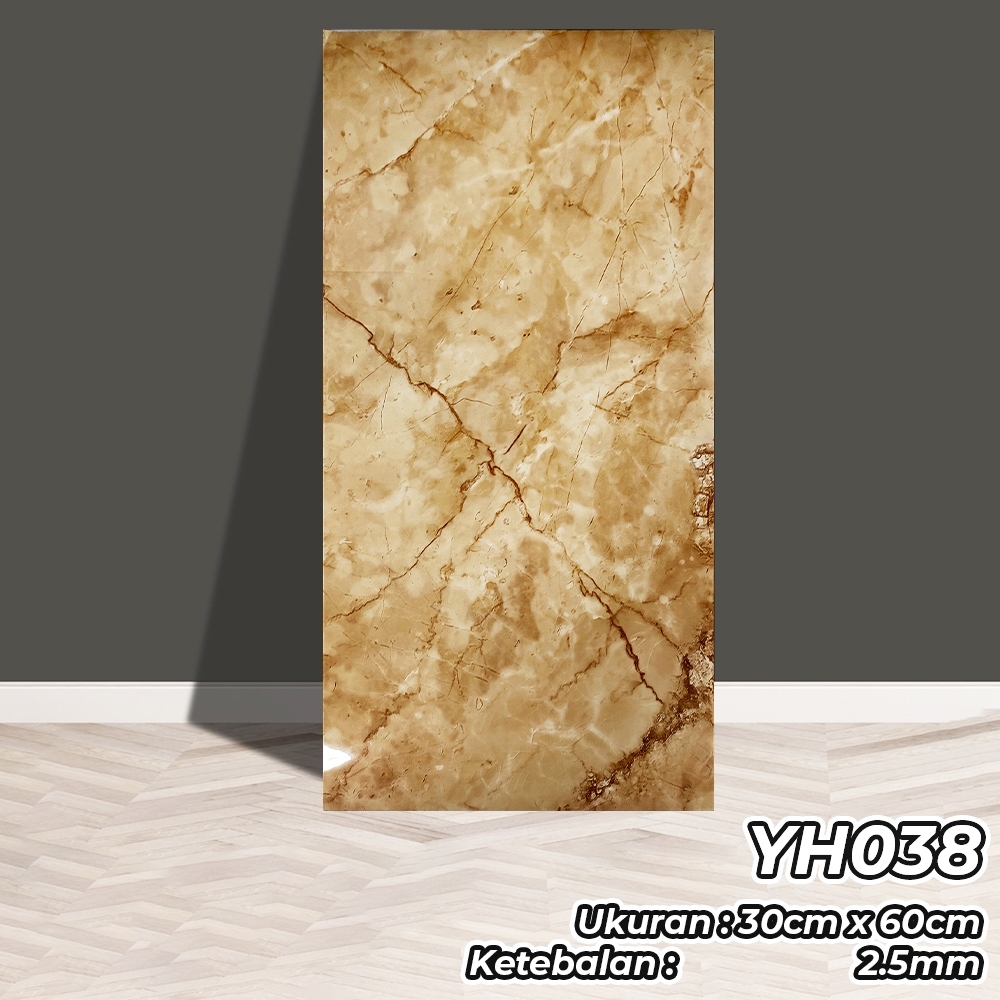 PVC Marmer Dinding Panel - Dekorasi Dinding / Wallpaper Vinyl PVC