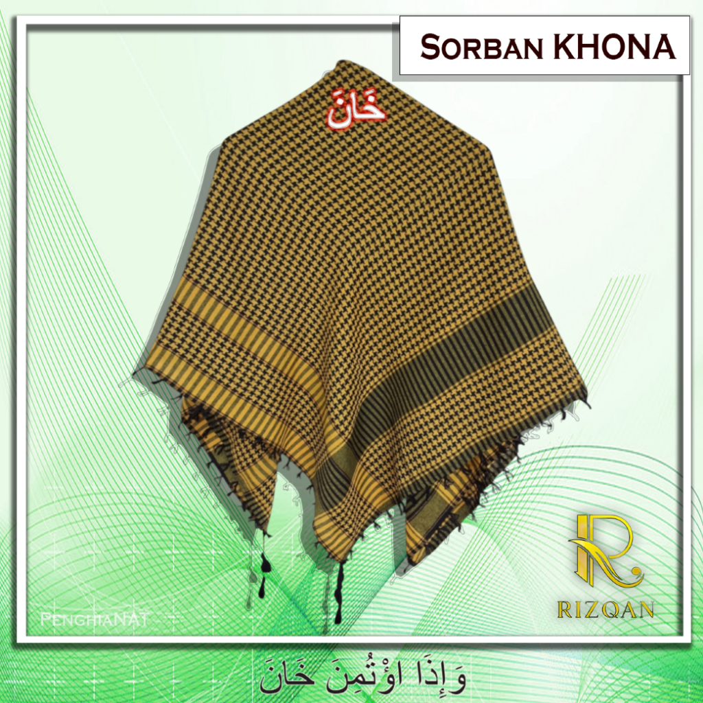 Sorban KHONA/Sorban Pria Keren Terbaru Sorban Santri Habib / Haji Sorban Rumbai Pria