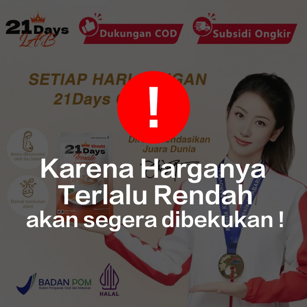 

21Days Female Coffee kopi wanita secret Kunyit Kacip Fatimah Premium