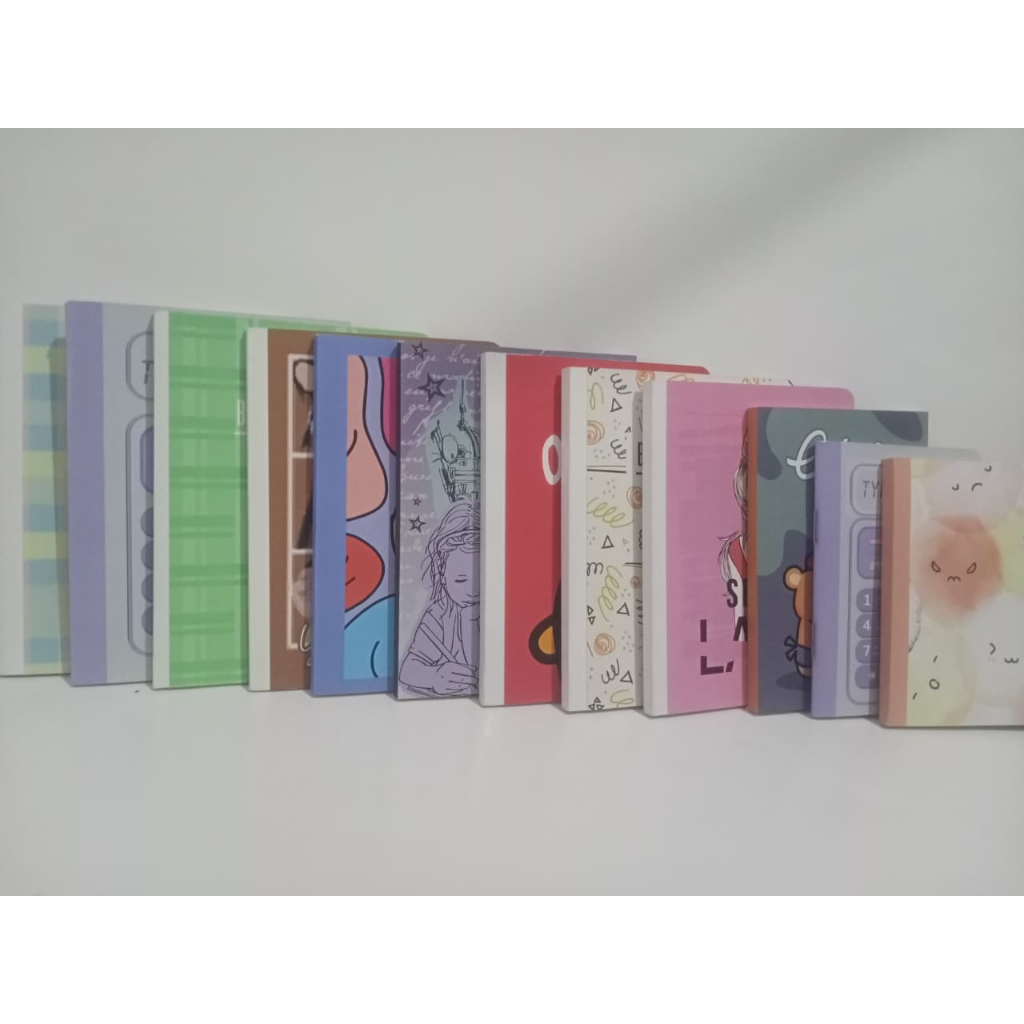 

NOTEBOOK A6 BOOKPAPER POLOS Dengan berbagai motif lucu dan menarik, berbagai ukuran / menggambar sketsa / coretan anak / hadiah / souvenir