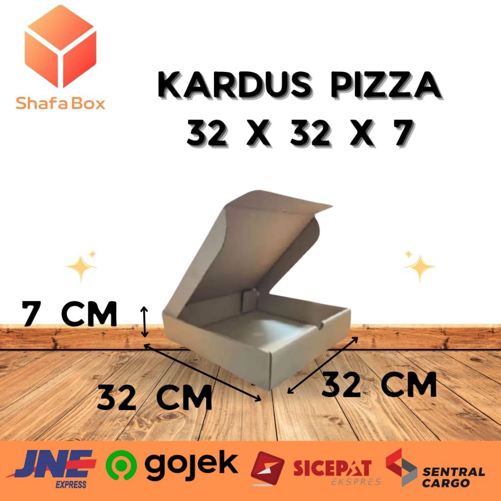 

Kardus Pizza Polos 32x32x7cm