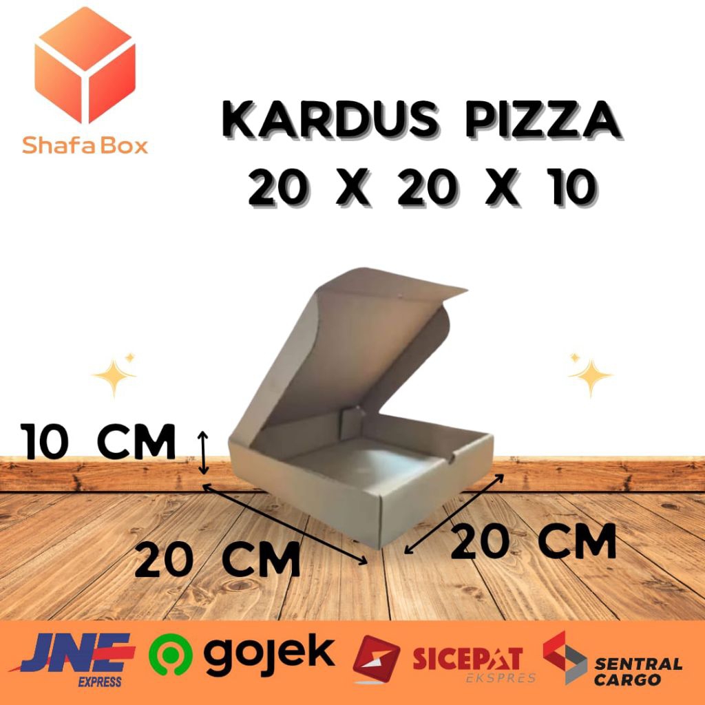 

Kardus Pizza Polos 20x20x10cm