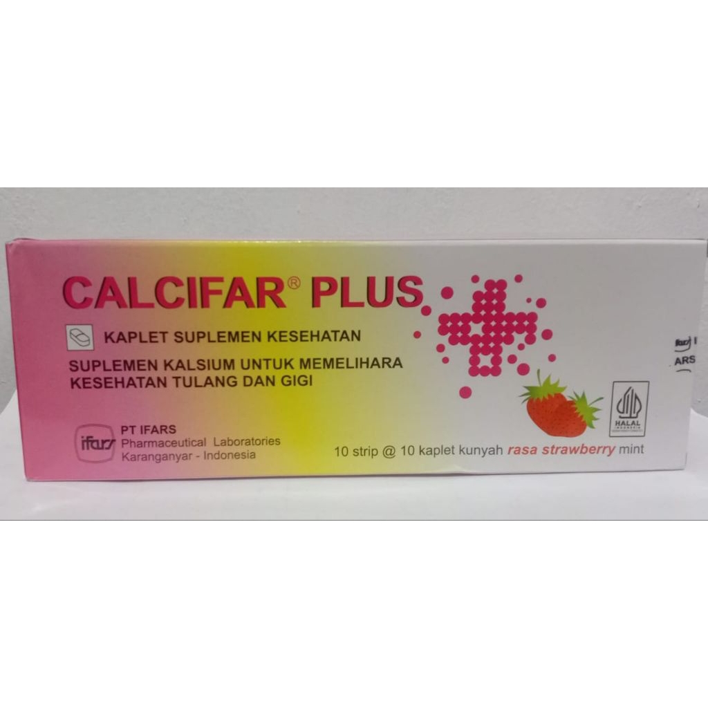 calcifar plus tablet kalsium strip 10 tablet