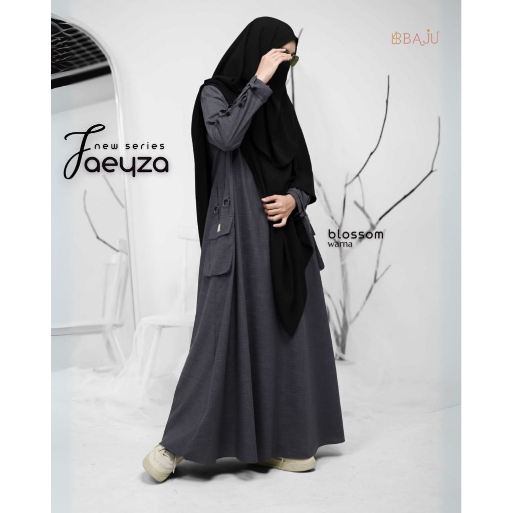 gamis Faeyza | gamis casual & trendy  | gamis only| Shazfa