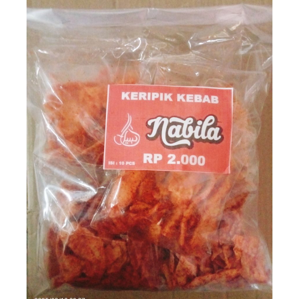 

keripik kebab pedas untuk jualan diwarung2