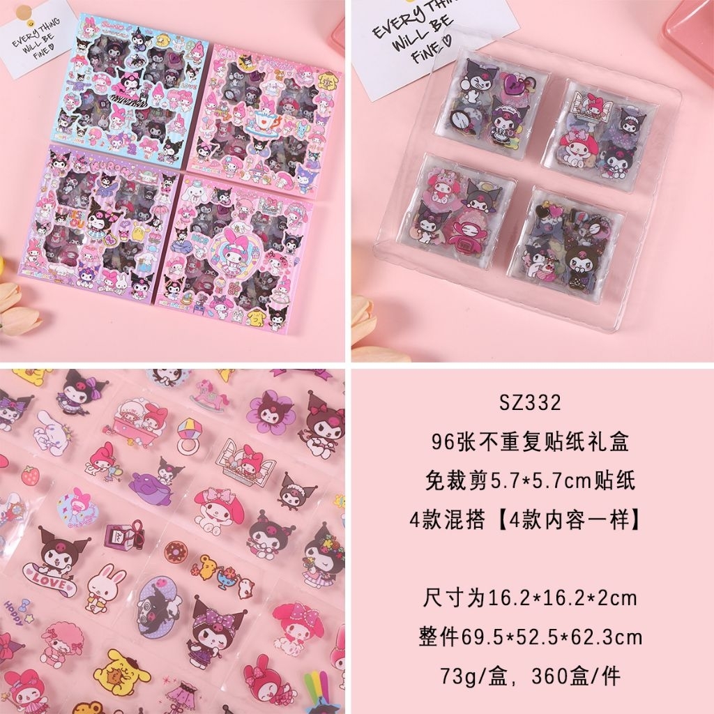 

sticker Sanrio stiker mainan anak lucu melody kuromi