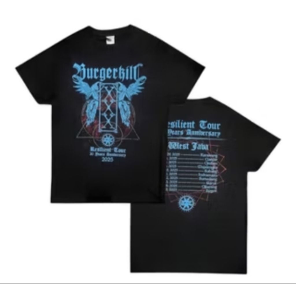 tshirt burgerkill resilent 30th official original xl