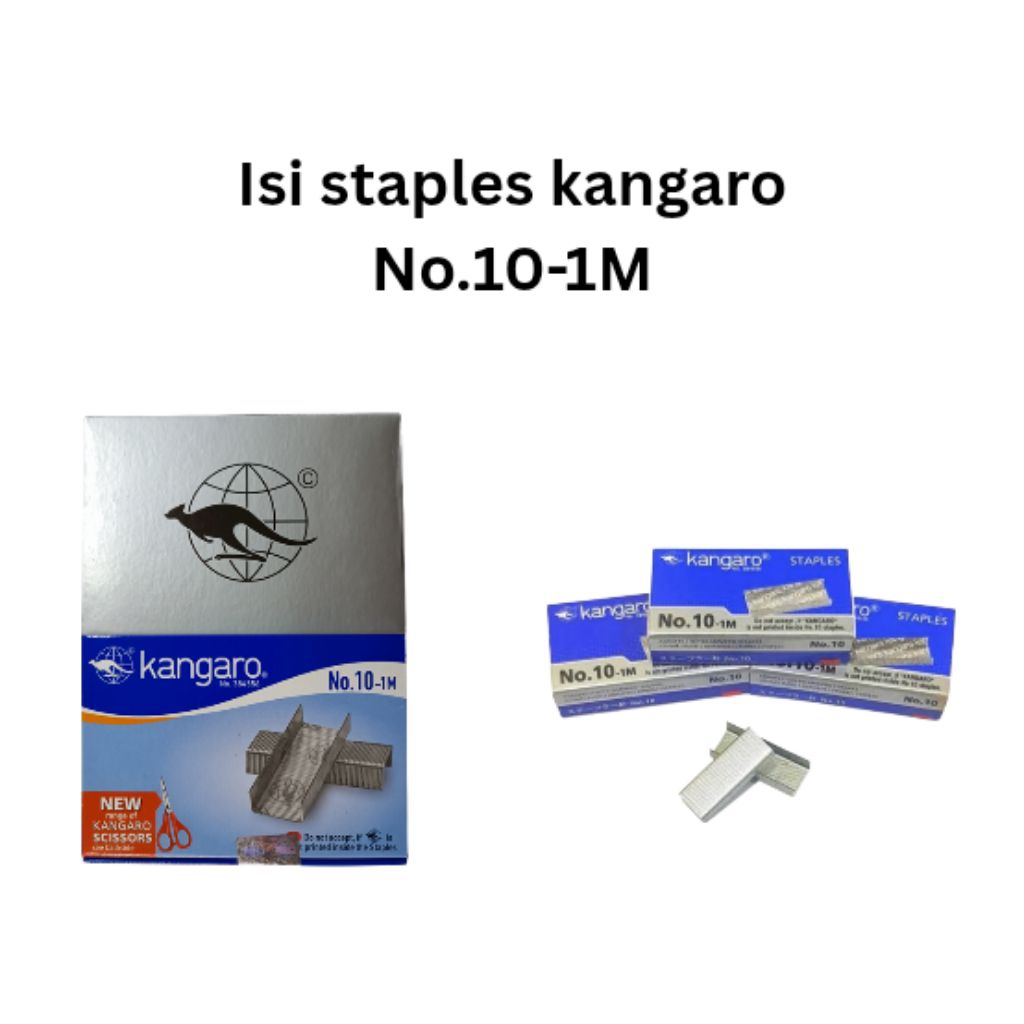 

ISI Staples Kangaro no.10-1M - Per Pack isi 10 Kotak