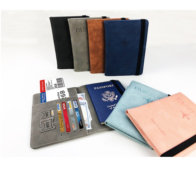 Dompet Paspor Waterproof / Tas Paspor Pesawat / Tas Paspor Perjalanan Portabel Dengan Rfid