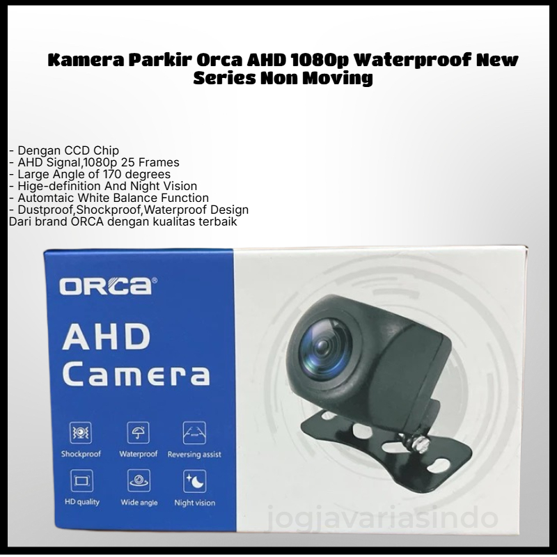 Kamera Parkir Orca AHD 1080p Waterproof New Series Non Moving (KHUSUS HU ANDROID)