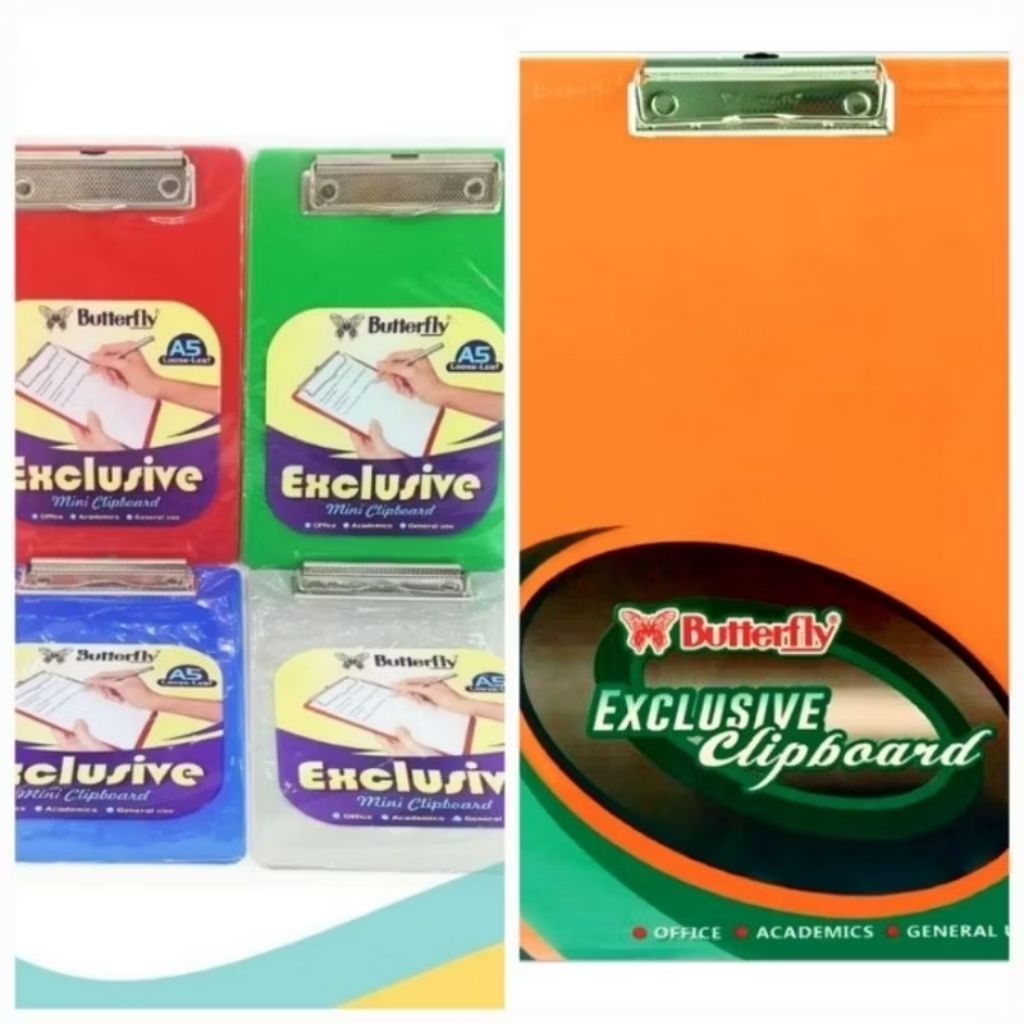 

ECER Papan jalan akrilik alas ujian butterfly DOP A5 / F4