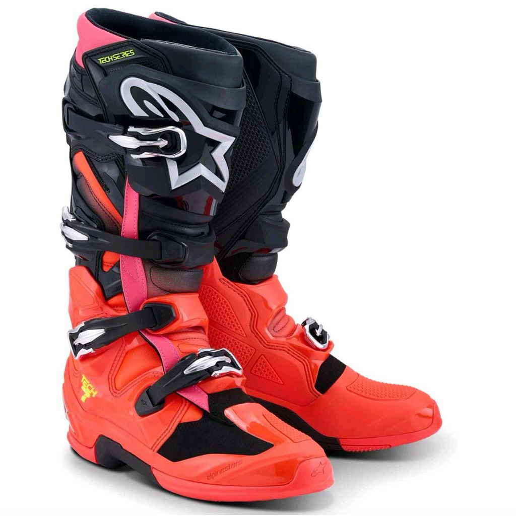 ALPINESTARS TECH 7 BLACK RED FLUO PINK ORIGINAL