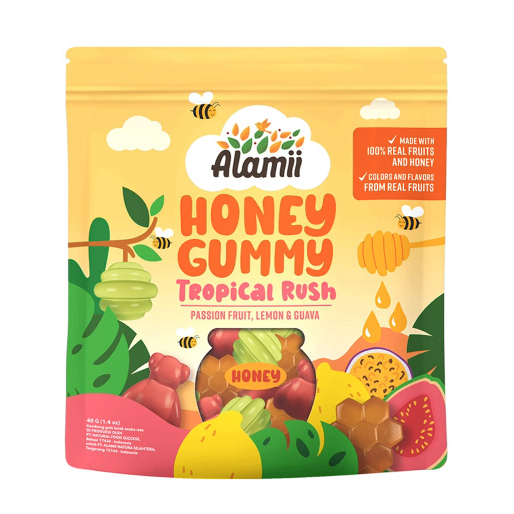 

Alamii Honey Gummy Tropical Rush | Wild Berries 40 g