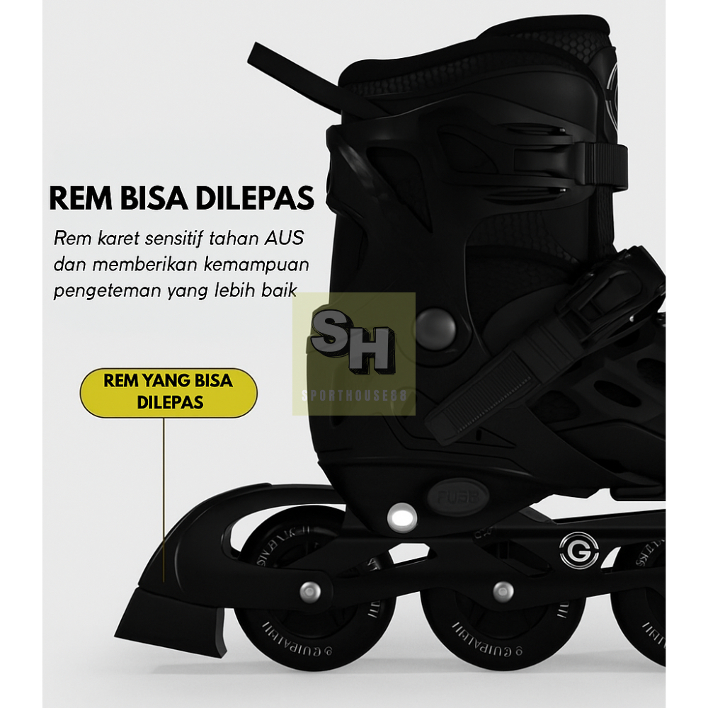 Sh88 - Sepatu Roda Dewasa Pemula Original / Inline Skite Sepatu Roda Dewasa Free Kunci 2X Aksesoris