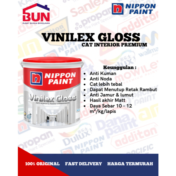 CHAMELEON BGG 1798T 25 KG / SAGE GREEN CAT TEMBOK EKSTERIOR NIPPON PAINT / VINILEX GLOSS PAILAN