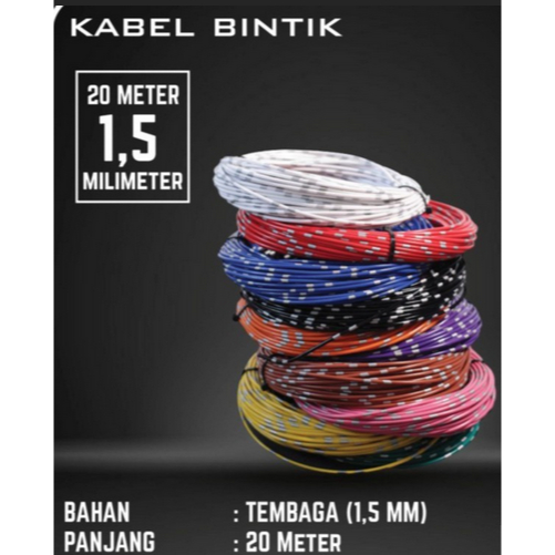 kabel otomotif kabel bintik kabel automotive kabel tembaga 1.5mm