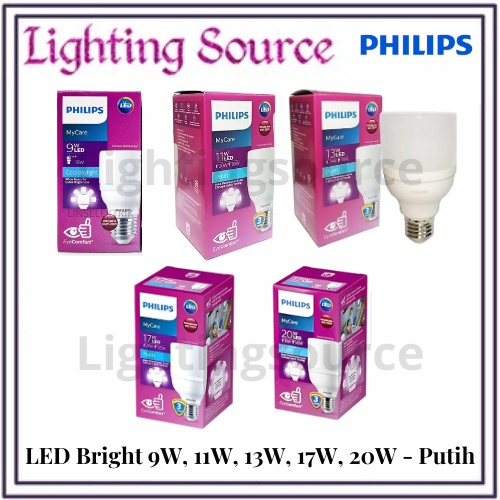 PHILIPS LED BRIGHT 9W 11W 13W 17W 20W | LED BULB PHILIPS BRIGHT 9 WATT 11 WATT 13 WATT 17 WATT 20 WA