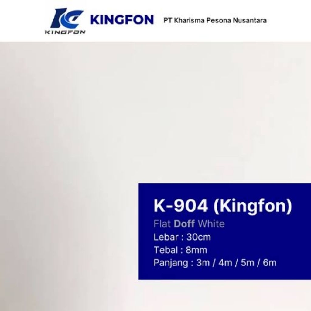 Shunda Plafon PVC Putih Polos Doff k904