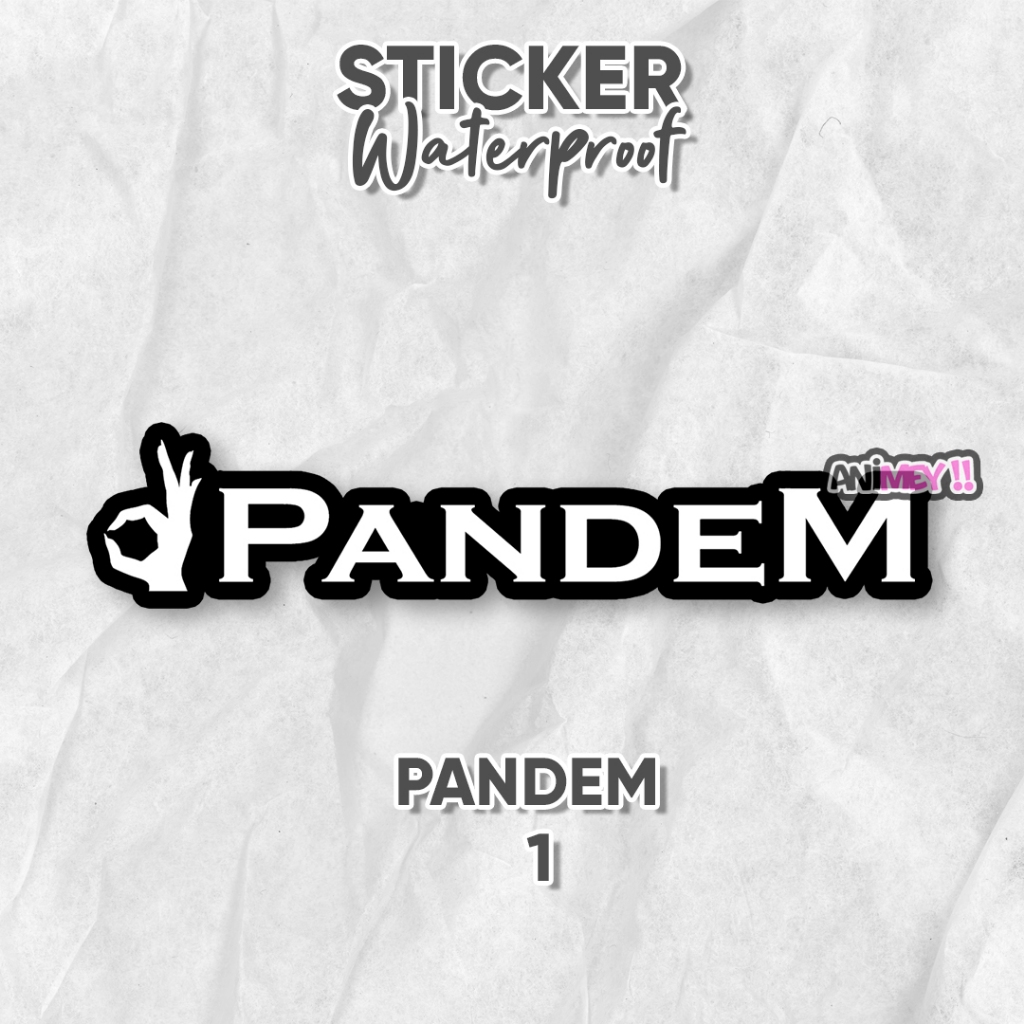 

Stiker Logo Pandem Rocket Bunny / Sticker Anime JDM Waterproof