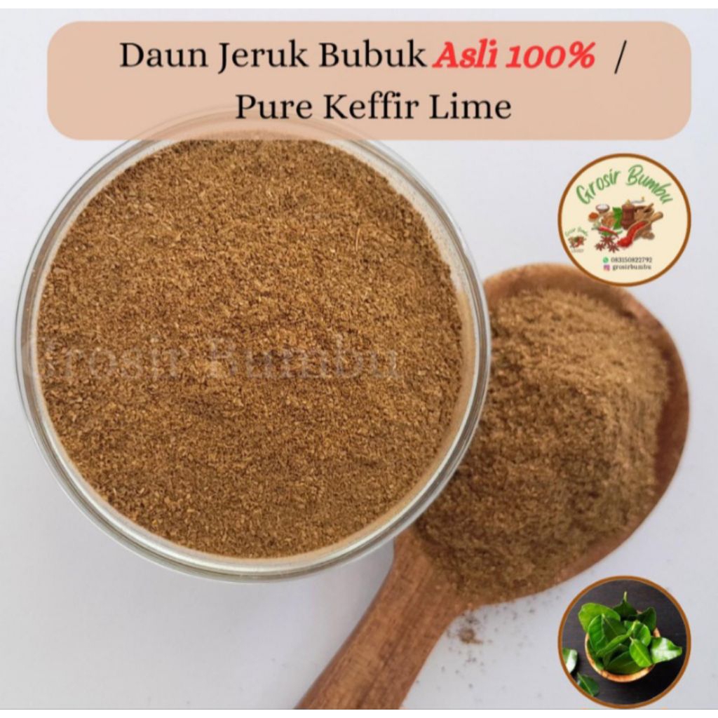 

daun jeruk bubuk 500gr/kaffir lime powder✅️