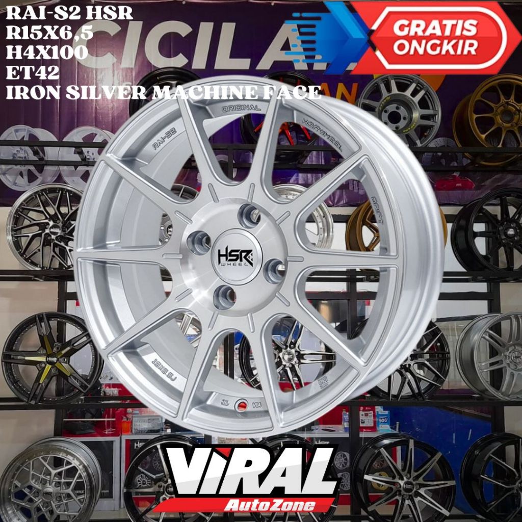 Velg Mobilio , Ford Fiesta , Ignis , Etios , HSR RAI S2 Ring 15 R15 MURAH