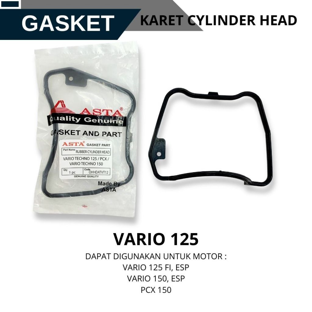 [ ASTA ] Karet Gasket Head Cover Vario 125,150 PCX 150 K59 | karet cylinder head Vario techno k59