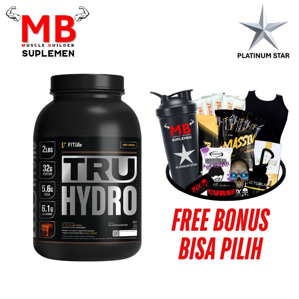 TRU HYDRO Fitlife 2 lbs TRUHYDRO True Whey Protein Hydrolized Isolate TrueHydro Fit Life 2lbs 2lb 5 