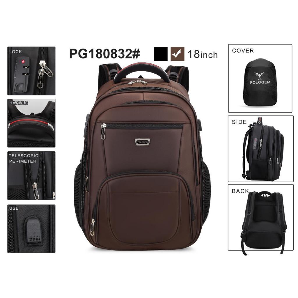 POLO GEM 18 inch - Tas Ransel Kerja Pria Ransel Polo Gem 18 inch / Tas Ransel Laptop Polo GEM Expand