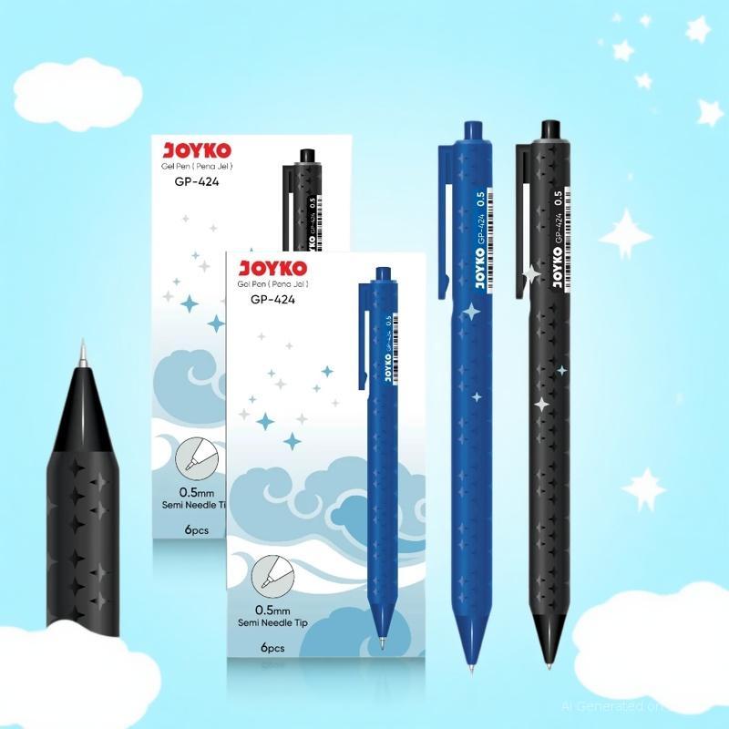 

ATR - JOYKO Gel Pen Pulpen Pena GP-424 0.5 mm 1 Set isi 6 Pcs