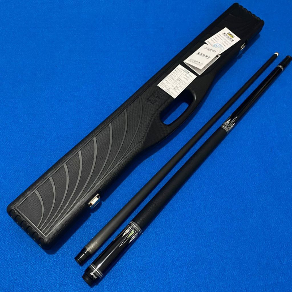 STICK BILIARD JFLOWERS JF10-22F LENGKAP MINUS ADA DENT DI BAGIAN BUTT