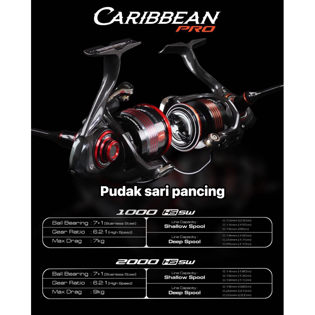 REEL SPINING DAIDO CARIBBEAN POWER HANDLE