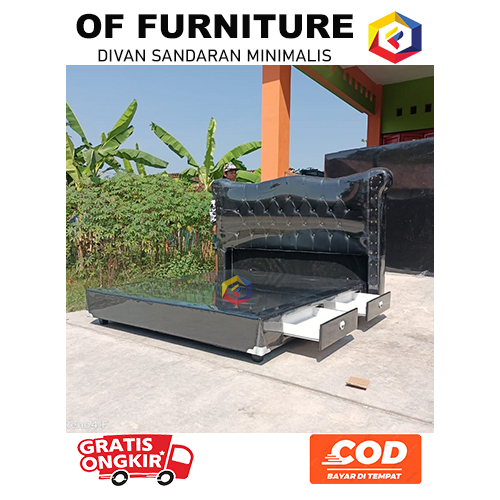 Divan Sandaran King Size + Laci Lebar Minimalis Modern