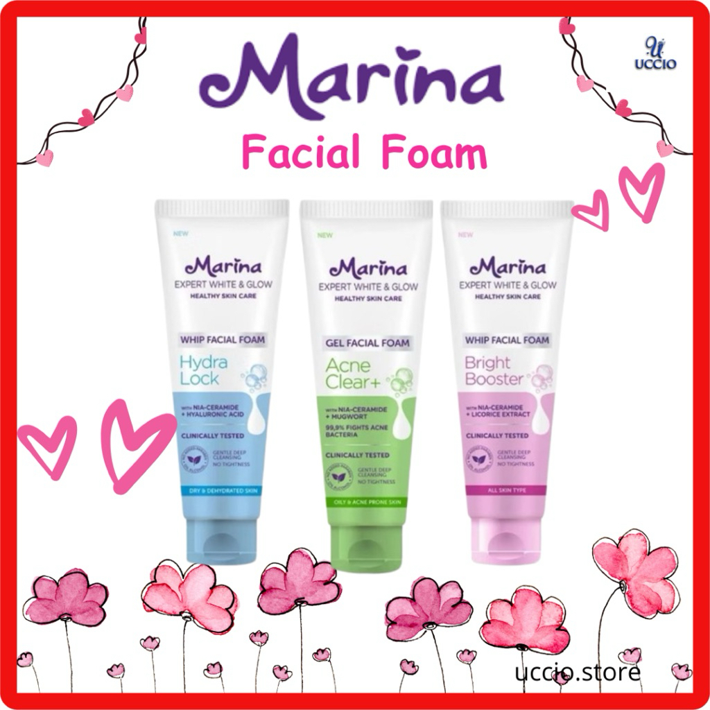Marina Expert White & Glow Facial Foam | Gel Facial Foam  100ml