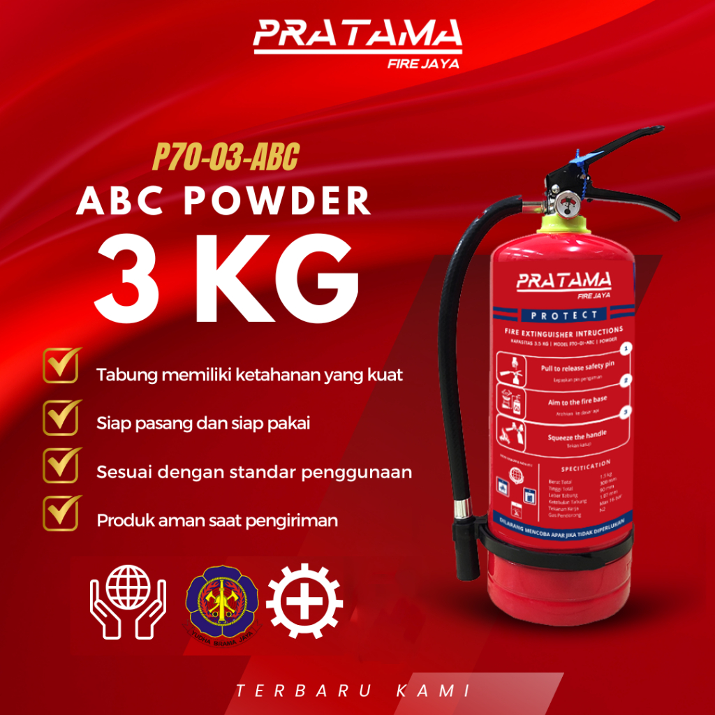 APAR 3KG ABC POWDER PRATAMA FIRE JAYA