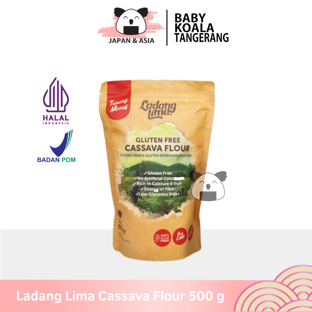 

LADANG LIMA Cassava Flour 500 g Halal | Tepung Singkong Gluten Free -BKT