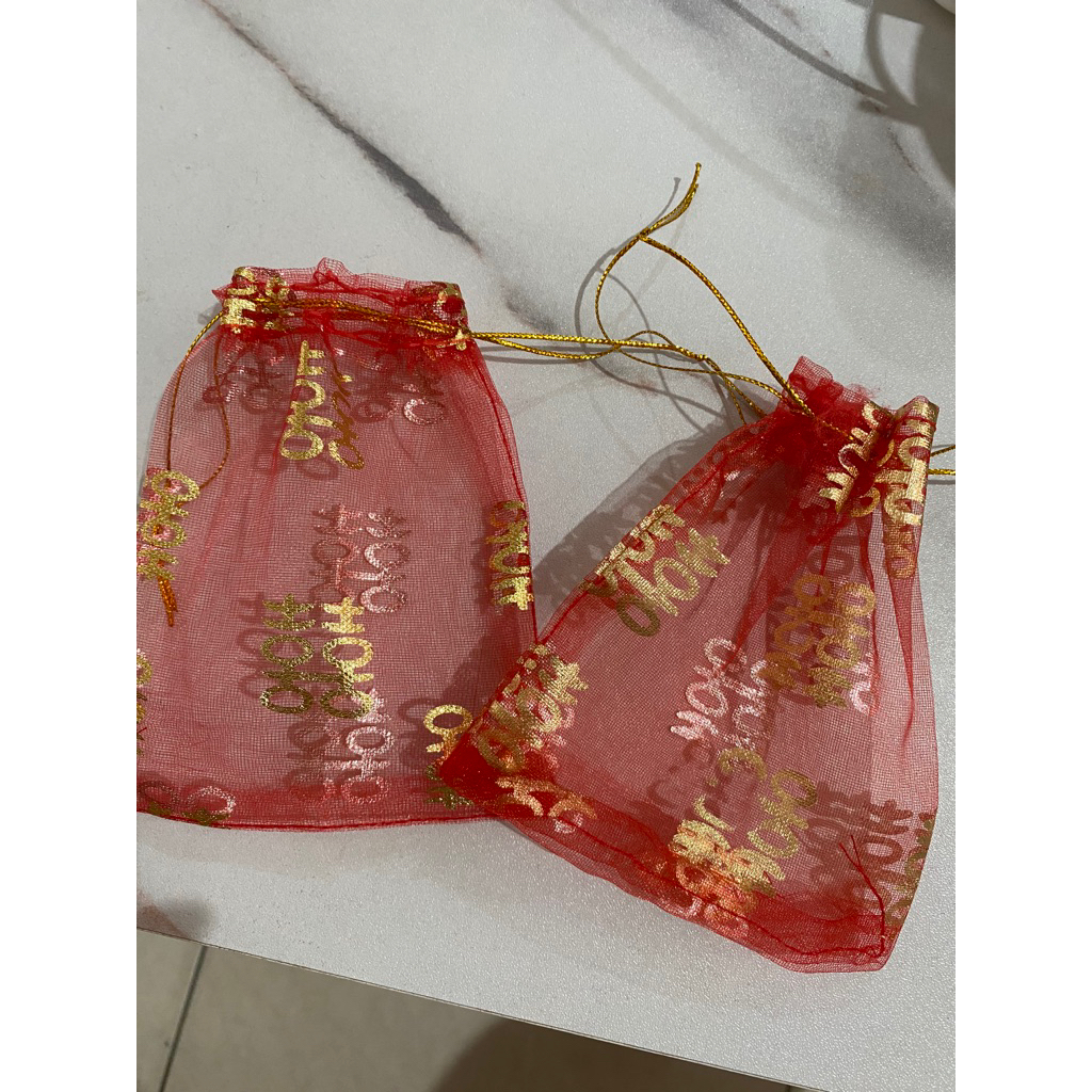 kantong serut / tile / kantong tile / tile serut / kantong permen sangjit / tile permen sangjit