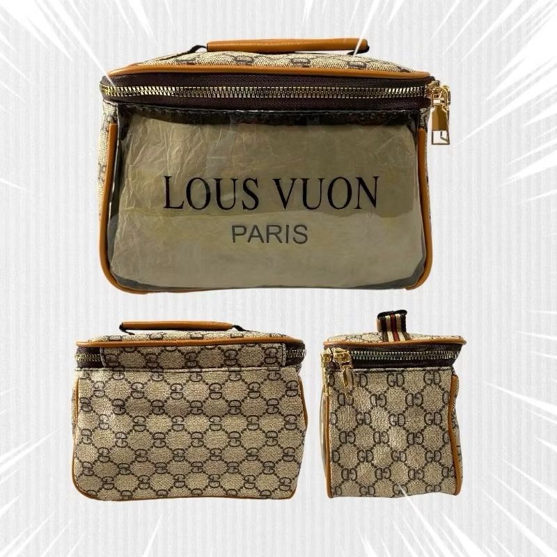 TAS - KOSMETIK BAHAN PLASTIK TEBAL IMPORT