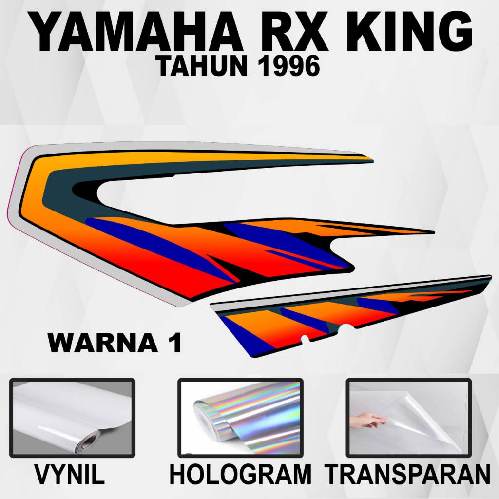 Stiker RX King / Striping RX King / Stiker Sticker Decal RX King tahun 1996 variasi