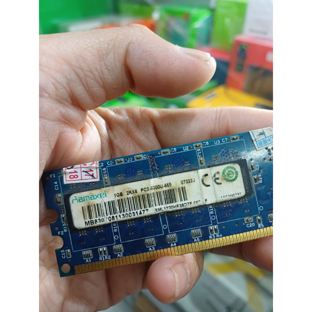 MEMORY RAM LONGDIMM DDR2 1GB 2RX8 PC2-5300U-555 RAMAXEL