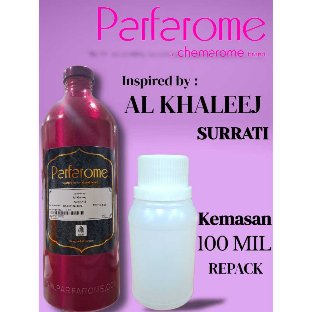 AL KHALEEJ SURRATI BBT PARFUM MURNI 100 MIL BY PARFAROME PREMIUM