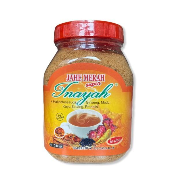 

JAHE MERAH INAYAH komplit jahe propolis ginseng netto 330gr