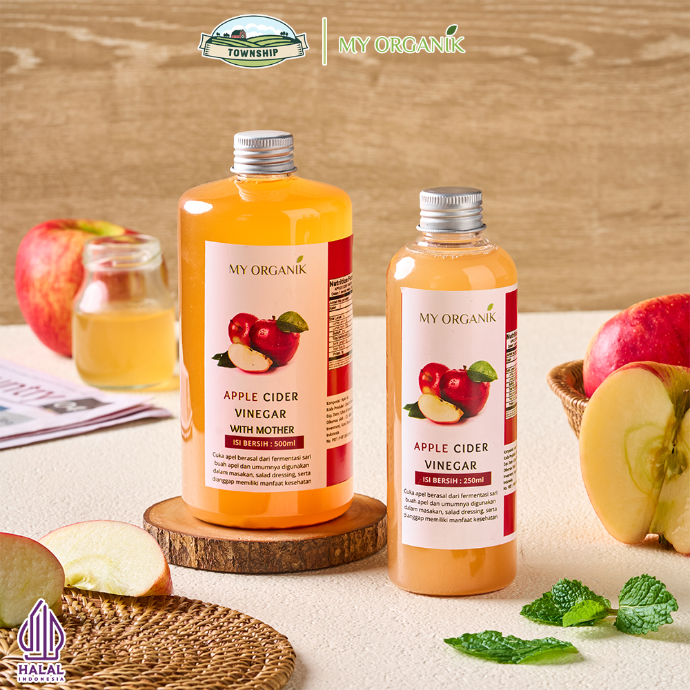 

My Organik Paket Murah Cuka apel Original Asli 500 ml 250ml Apple Vinegar With Mother Original