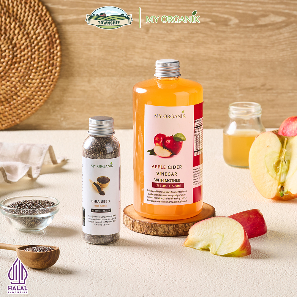 

My Organik Paket Bundling Cuka apel 500 ml dan Chia Seed 70 gram