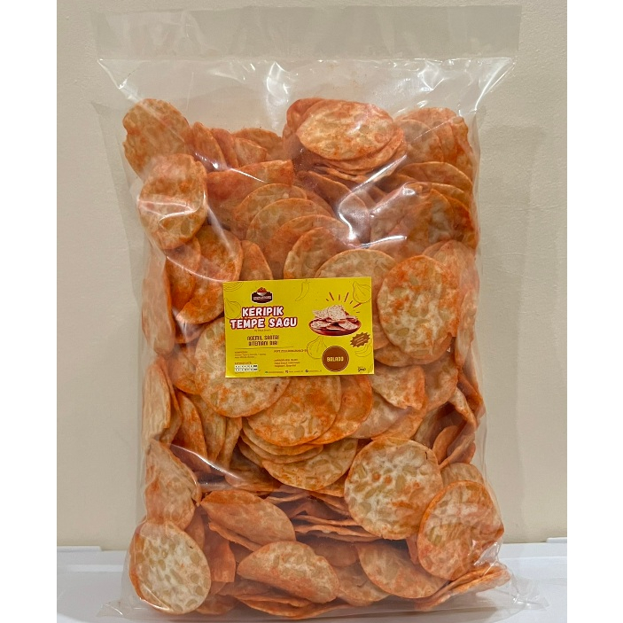 

[KERIPIK TEMPE SAGU BALADO 500g] Super Renyah | Camilan Tempe Pedas Manis | Snack Tempe Homemade