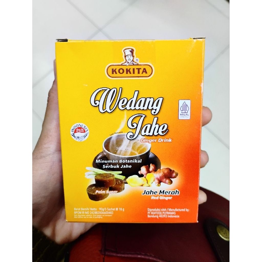 

Kokita Wedang Jahe Merah 90Gr (Isi 5 Pck)