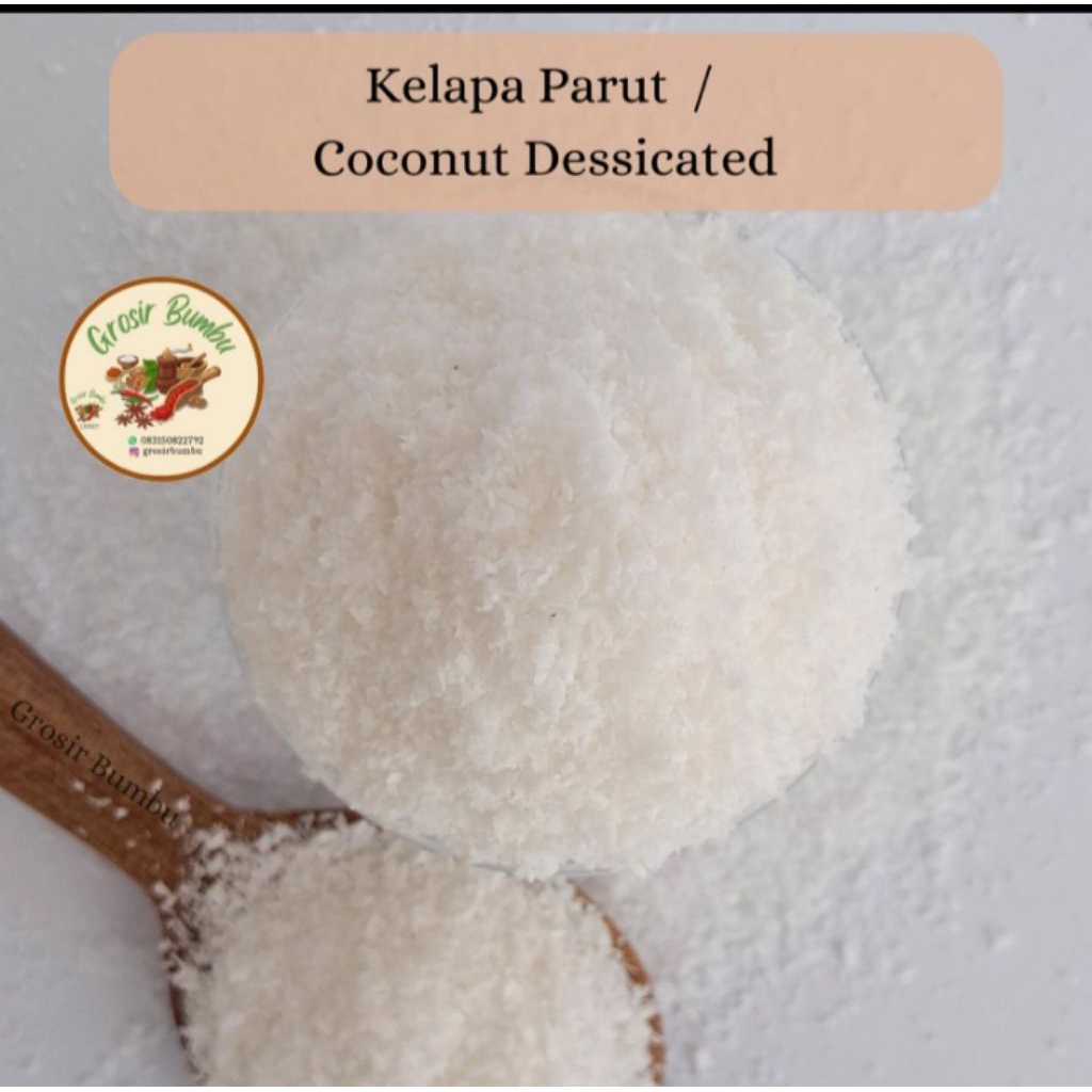 

kelapa parut1kg/coconut dessicated asli 100%✔️