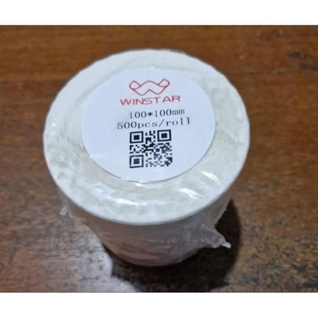 

KERTAS STICKER THERMAL 100x100 mm 500 LEMBAR / LABEL STICKER RESI / STICKER LABEL THERMAL