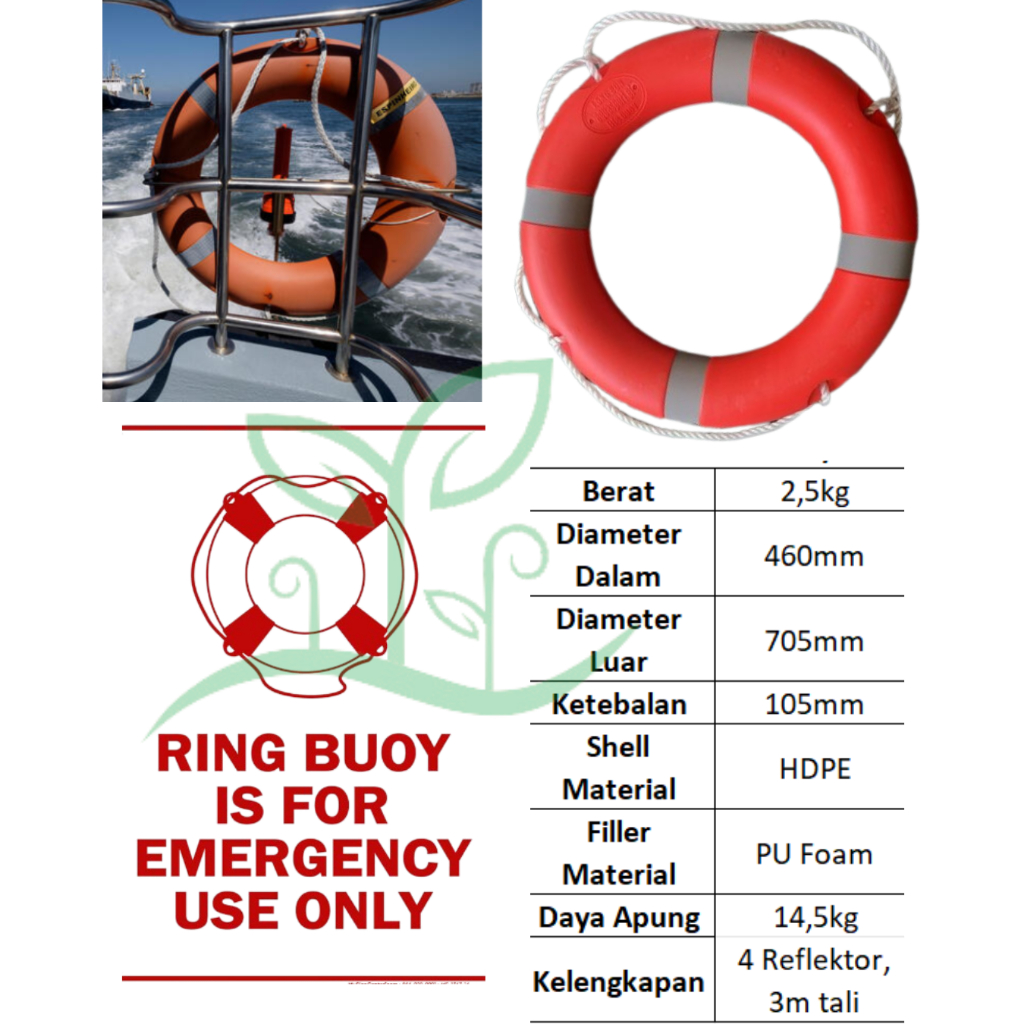 Pelampung Ban Penyelamat, Ringbuoy, Lifebuoy, Pelampung Kapal, Ban Pelampung, Pelampung Renang,
