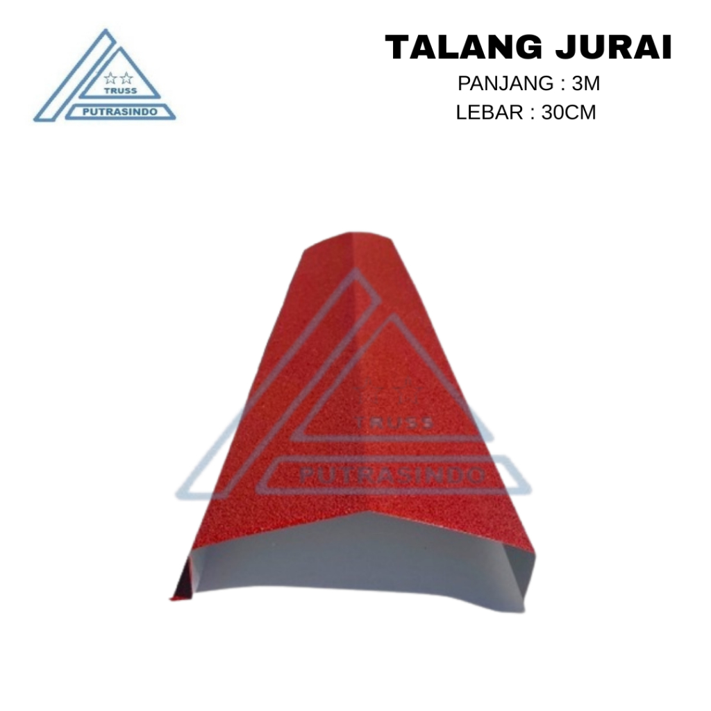 Talang Jurai Pasir Galvalum Nok Spandek Panjang 3 Meter